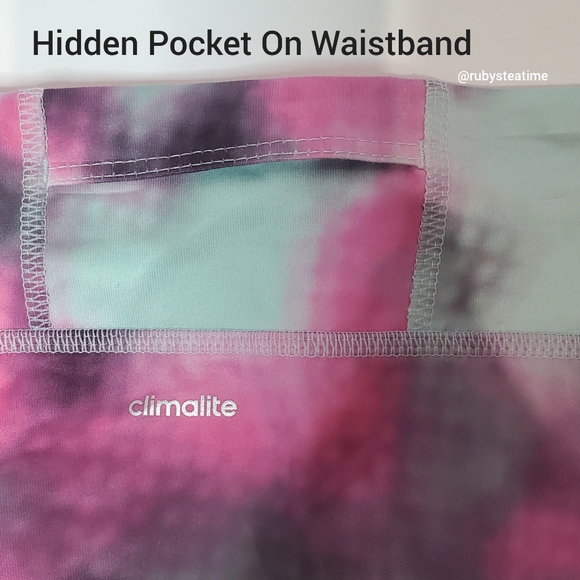 Adidas Climalite 27" Inseam Workout Legging, Ombre Tie Dye  Never, Worn No Tag - Picture 3 of 7